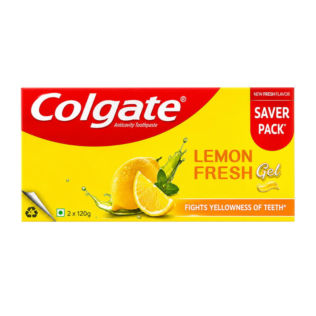 Colgate Lemon Fresh Toothpaste 2x120 g buy online USA - 1